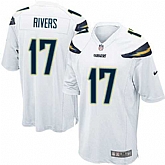 Nike Men & Women & Youth Chargers #17 Philip Rivers White Team Color Game Jersey,baseball caps,new era cap wholesale,wholesale hats